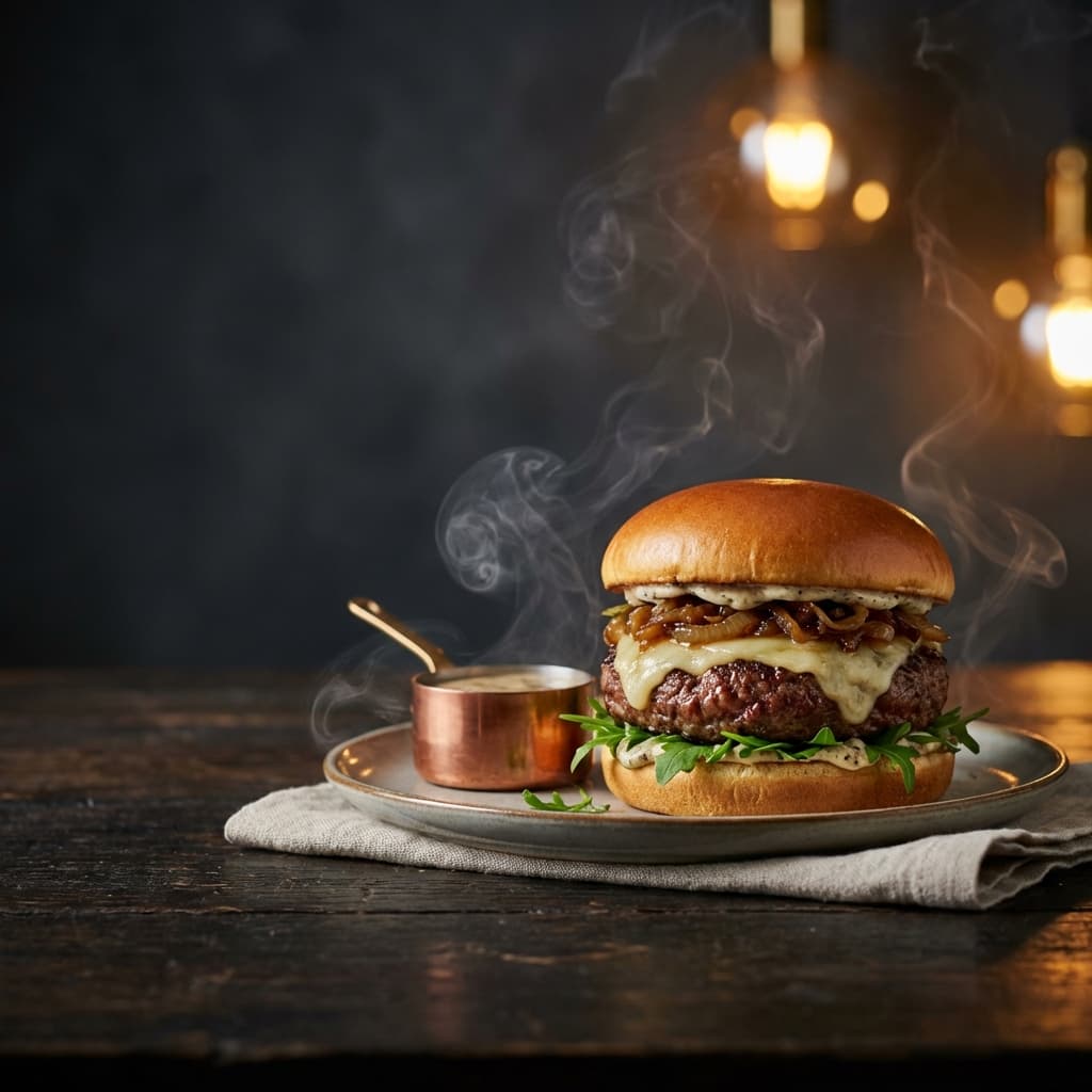 Hambúrguer Gourmet - Fotografia de Alimentos